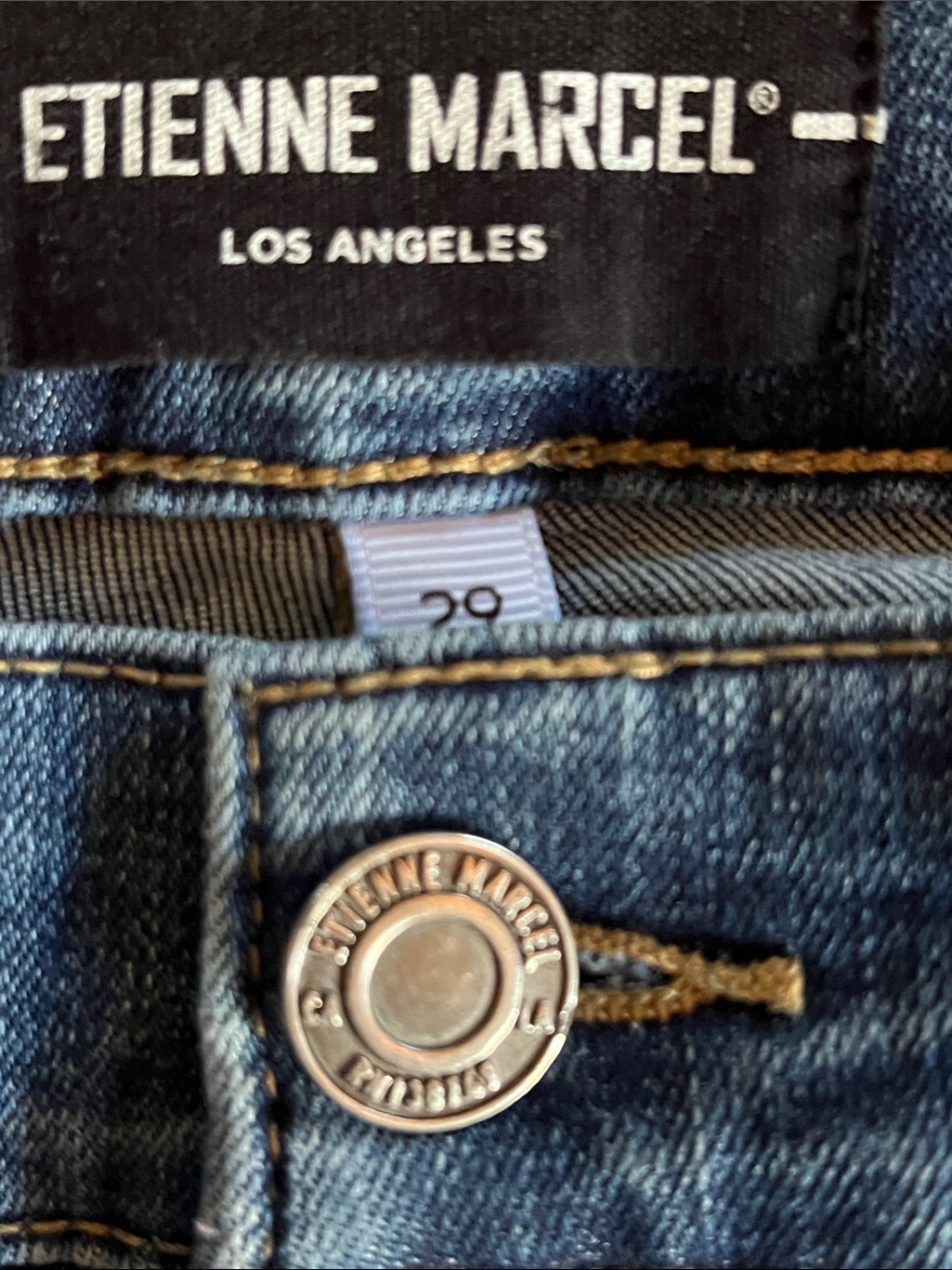 Etienne Marcel Los Angeles Blue Denim Jeans Size 29